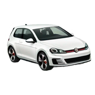 golf gti driven by frog sticker