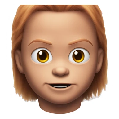 chucky with heart eyes sticker
