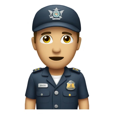 Customs officer searching a trailer sticker