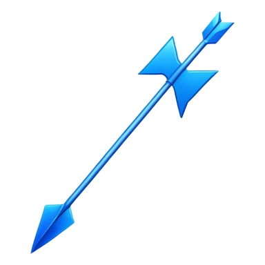 an arrow thats a deep blUE sticker