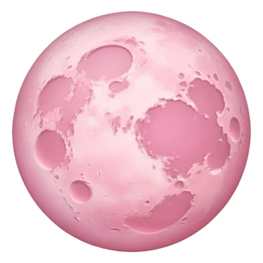 Pastel pink moon sticker