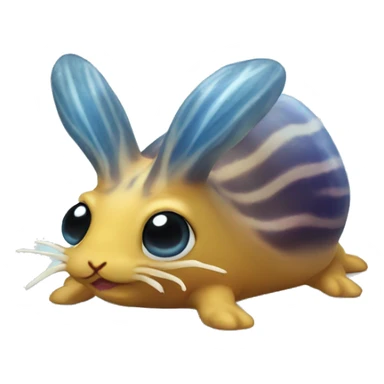 sea slug bunny sticker