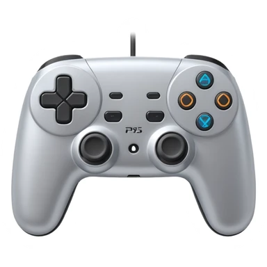 joystick ps5 colore argento 3D sticker