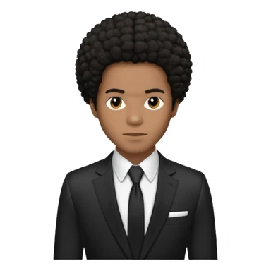 Maxwell, R&B Singer (b.1973) with dark brown afro hair  sticker