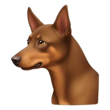 caramel coloured australian kelpie sticker
