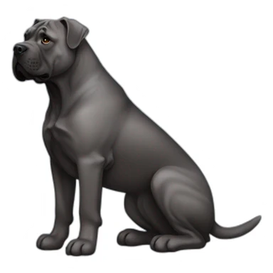 dog Cane Corso in profile sticker
