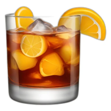 old fashioned cocktail sticker