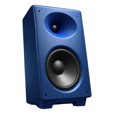 realistic dark blue loudspeaker sticker