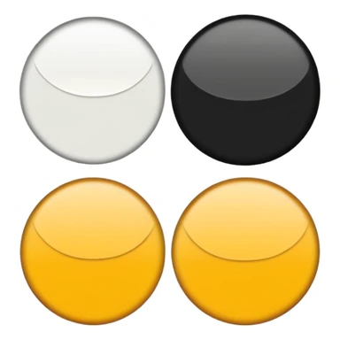 Make to round circles and one long line sticker