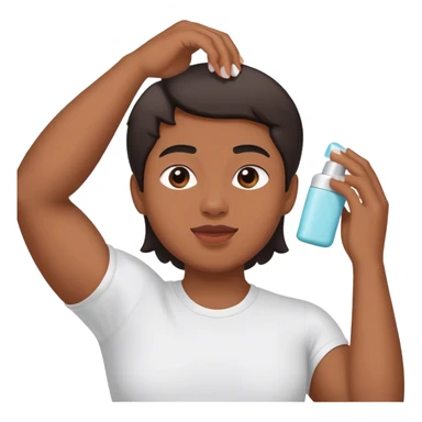 applying deodorant  sticker