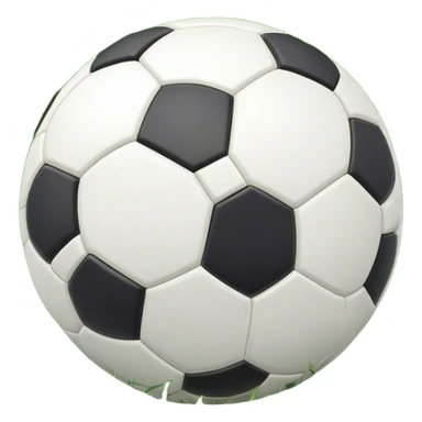 Cinematic Realistic image of a soccer ball resting on a lush, manicured field, rendered with detailed panel textures and crisp stitching, bathed in soft, natural lighting that highlights its timeless athletic appeal sticker