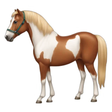 chestnut horse without list sticker