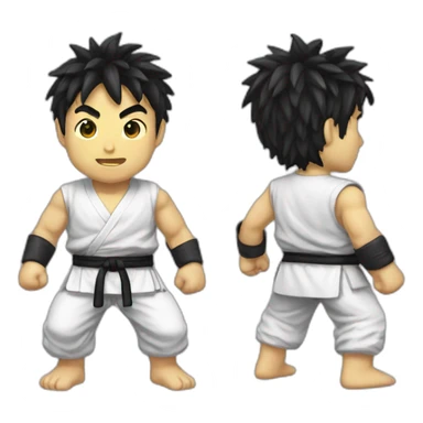 Ryu avec d sticker