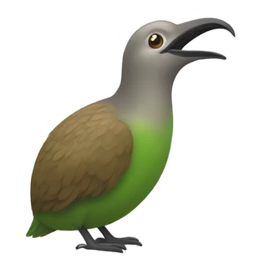 A Kiwi bird from the front  sticker