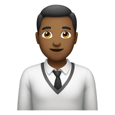 person with hands on chest sticker