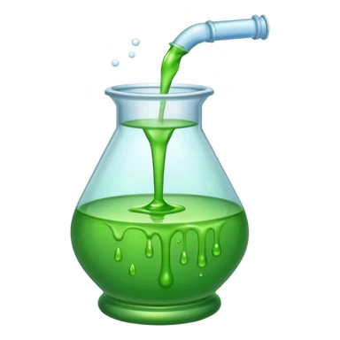 leaking from a chemical jar  sticker