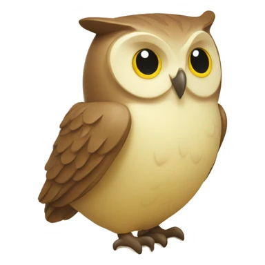 owl on butter sticker