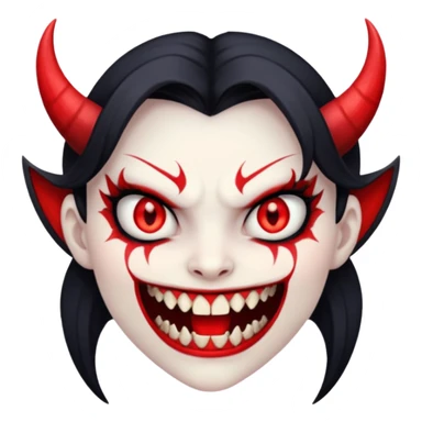 girl demon sticker