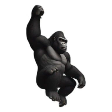 king kong on empire state building sticker