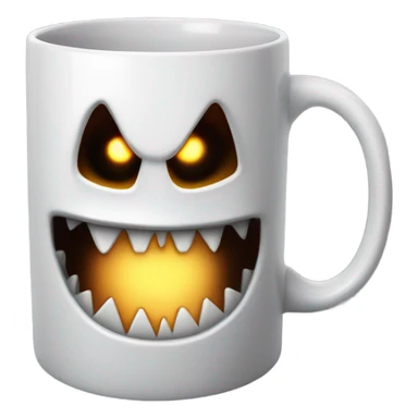 scary mug sticker