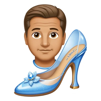 Coach calipari in cinderellas slipper sticker