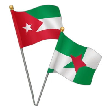 Drapeau du Maroc et le drapeau de la Palestine sticker