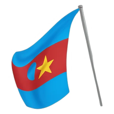 Blue flag of Eritrea  sticker