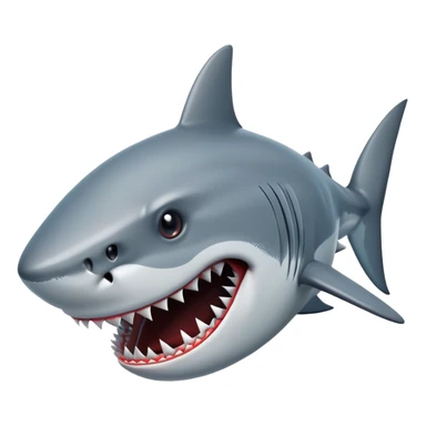 Brutal shark sticker