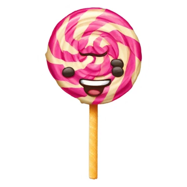 Lollipop with cupcakes  sticker
