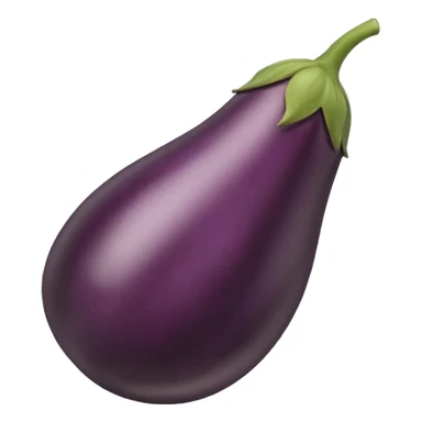 Eggplant emoji but replace the purple with brown sticker