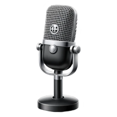 Microphone singing emoji  sticker