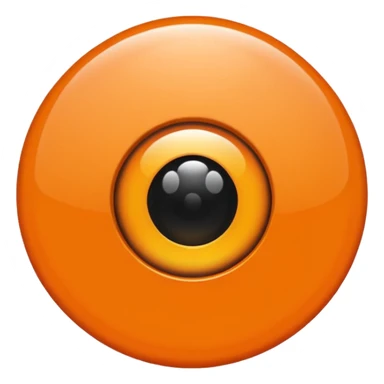 Ojo turco color naranja sticker
