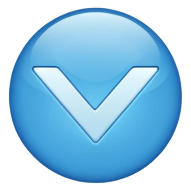 Синия галочка для макс sticker