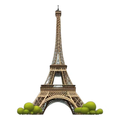 Un chat sur la Tour Eiffel sticker