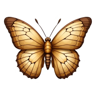 crackled dead butterfly sticker