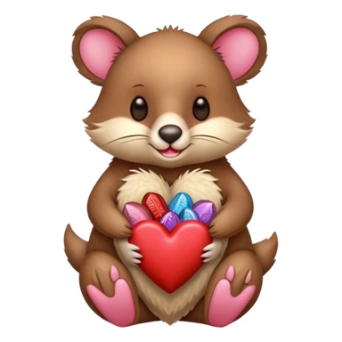 valentine’s day marsupial  sticker