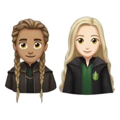 Drago Malefoy and Hermione Granger sticker