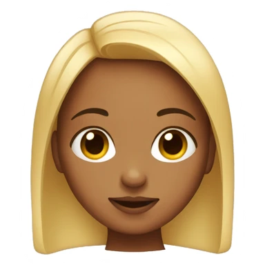 Girl with big forehead sticker