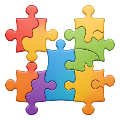 full puzzle sticker