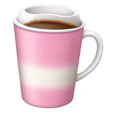 Pink coffee sticker