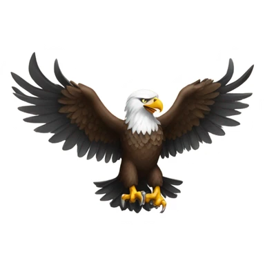 Eagle with a gun sticker