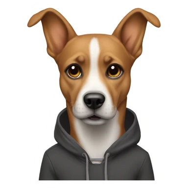 Dog im hood sticker