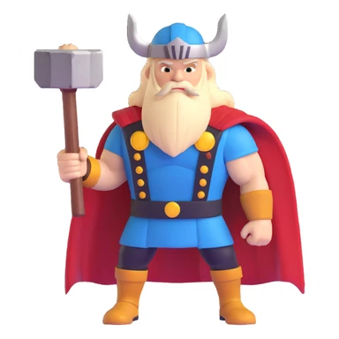 Thor with hammer sticker