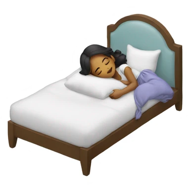 Girl sleeping on a pillow sticker