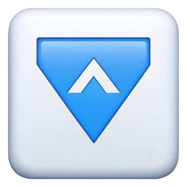 white check with blue square sticker