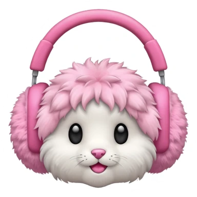 Earmuffs: pink sticker