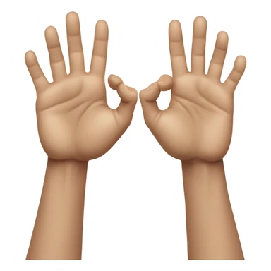 confused with hands sticker