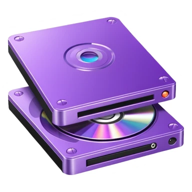 purple dvd drive sticker