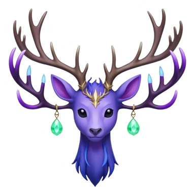 Pokemon legendary cian and purple  xerneas sticker