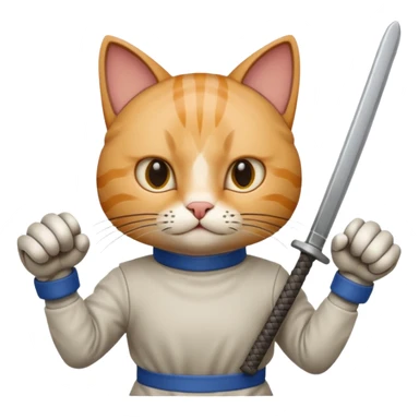 CAt fencing  sticker